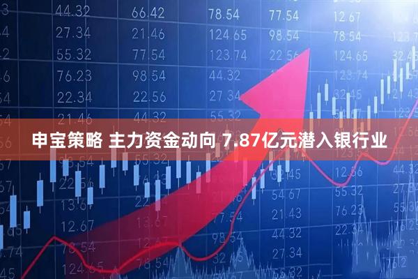 申宝策略 主力资金动向 7.87亿元潜入银行业