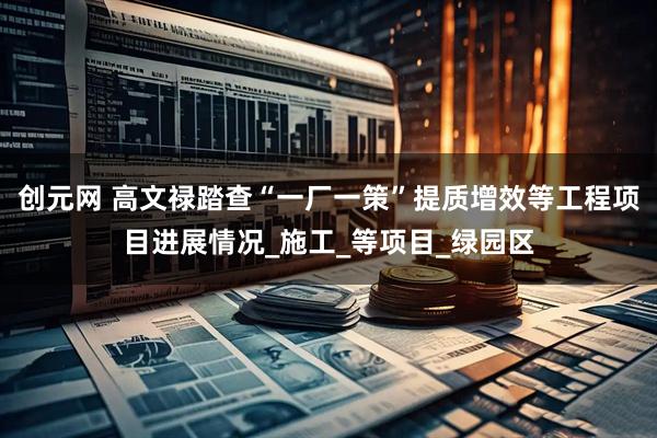创元网 高文禄踏查“一厂一策”提质增效等工程项目进展情况_施工_等项目_绿园区