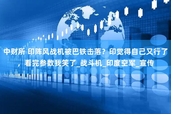 中财所 印阵风战机被巴铁击落？印觉得自己又行了，看完参数我笑了_战斗机_印度空军_宣传